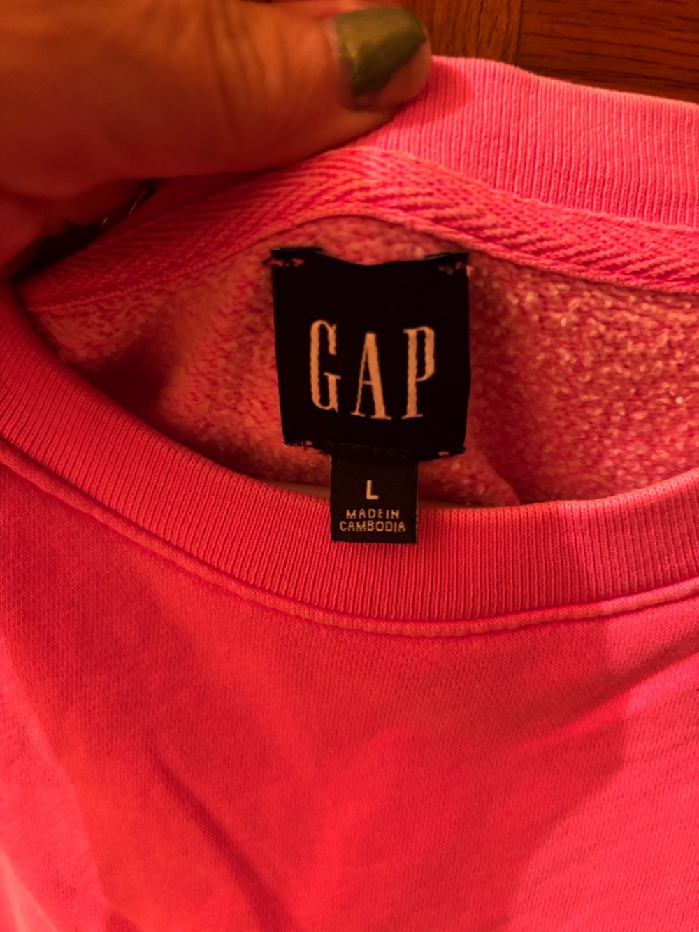 GAP Hot Pink Crewneck Sweatshirt - Picture 2 of 4